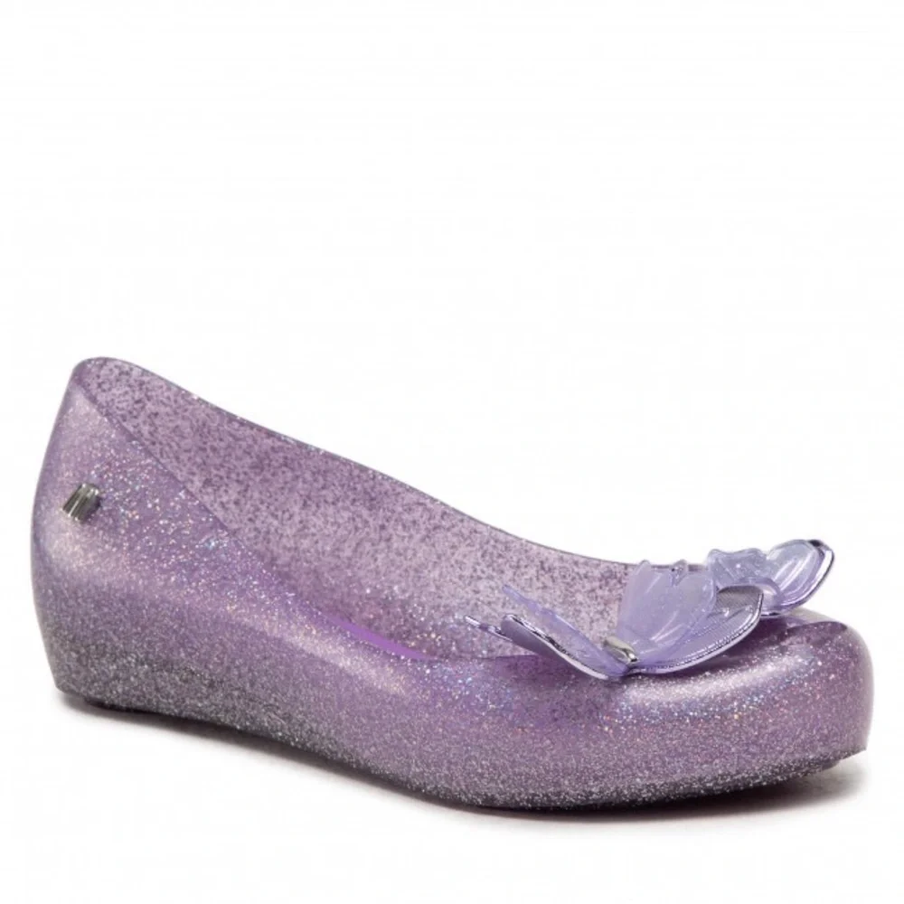 FLATS MELISSA Mini‎ Ultragirl Fly Inf 33280 Purple Glitter Holograf/Purple
